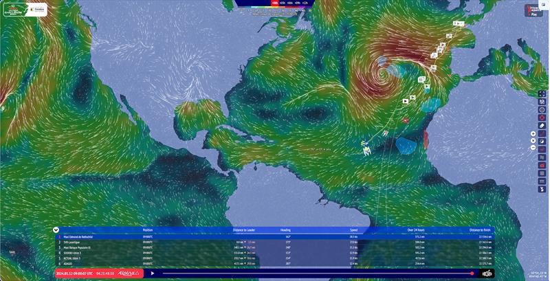 Approaching weather systems - Day 5 - Arkéa Ultim Challenge-Brest - January 11, 2024 - photo © Arkéa Ultim Challenge