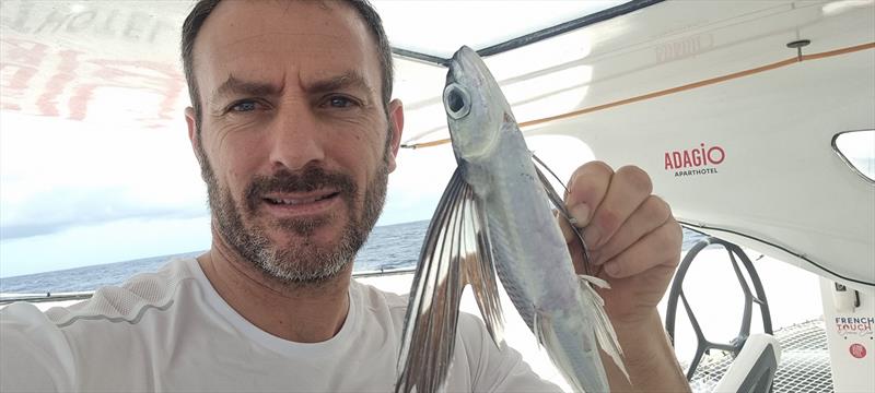 Eric Peron aboard Adagio during the Arkéa Ultim Challenge - Brest - photo © Eric Peron