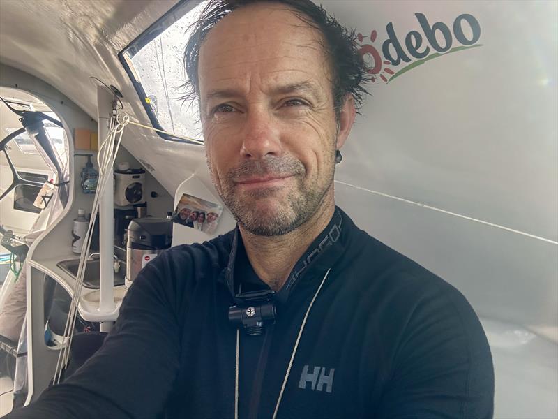 Thomas Coville aboard Sodebo Ultim 3 during the Arkéa Ultim Challenge - Brest - photo © Thomas Coville - Sodebo Ultim 3