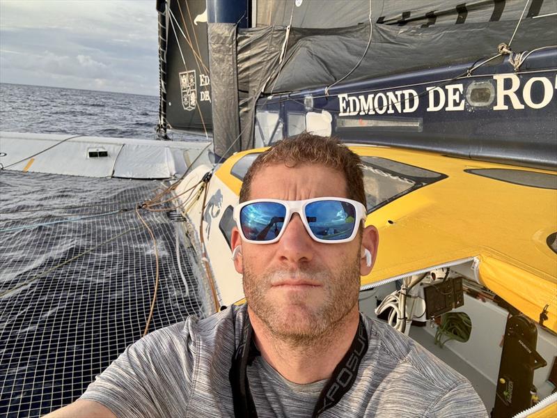 Charles Caudrelier aboard Gitana during the Arkéa Ultim Challenge - Brest - photo © Charles Caudrelier - Gitana SA