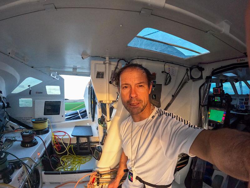 Thomas Coville aboard Sodebo Ultim 3 during the Arkéa Ultim Challenge - Brest - photo © Thomas Coville - Sodebo Ultim 3