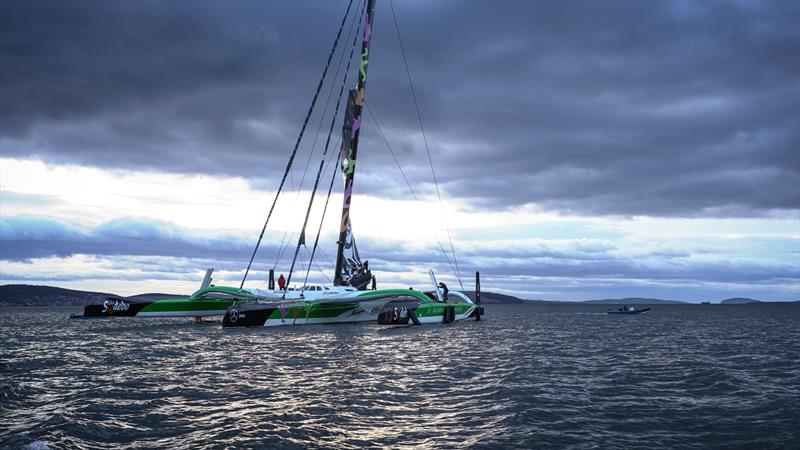 Team Sodebo - Arkéa Ultim Challenge - Brest day 26 photo copyright Frédéric Morin / Team Sodebo taken at  and featuring the Trimaran class