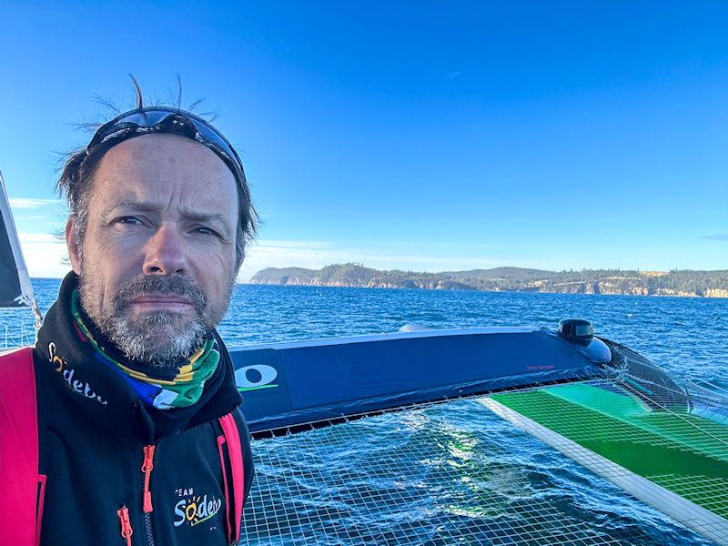 Thomas Coville aboard Sodebo Ultim 3 during the Arkéa Ultim Challenge - Brest  - photo © Thomas Coville