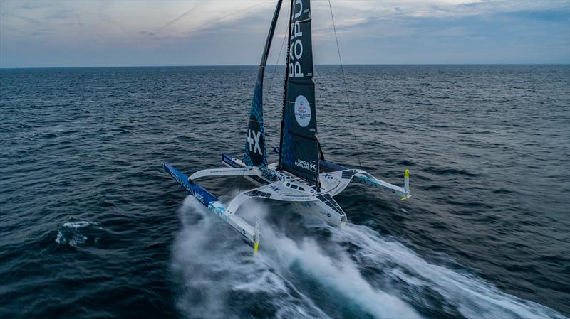 Maxi Banque Populaire XI during the Arkéa Ultim Challenge - Brest - photo © Jeremie Lecaudey