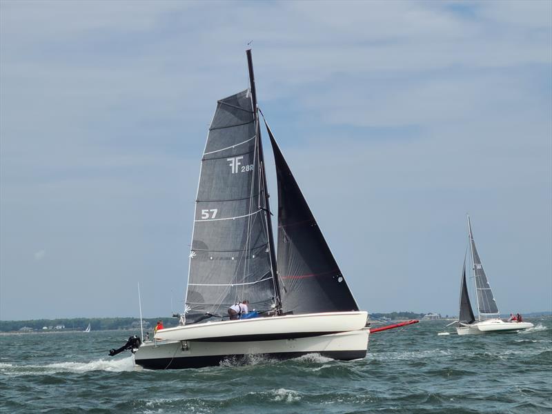 Racecourse action at the 2023 Corsair Nationals, which was hosted by the Beverly Yacht Club and organized by the New England Multihull Association photo copyright Images BBMR/NEMA taken at Beverly Yacht Club and featuring the Trimaran class