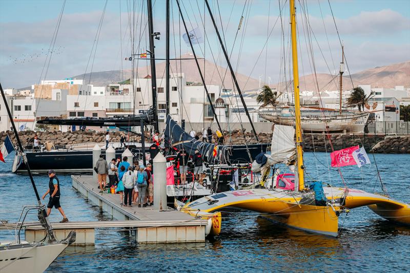 The docks at Marina Lanzarote are buzzing as teams get ready for the long race ahead - photo © James Mitchell