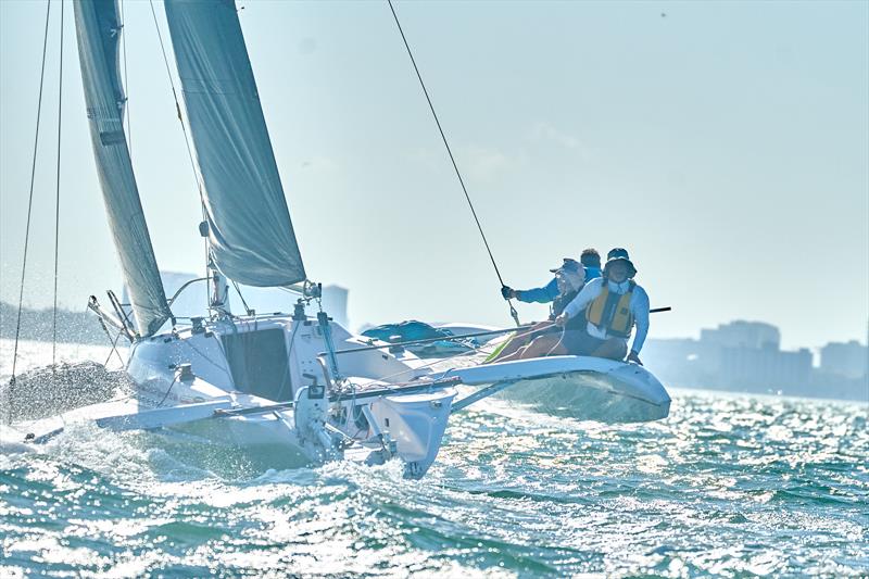 Racecourse action at the 2025 Sarasota Bay Multihull Regatta - photo © Jennifer Joy Walker (www.jenniferjoywalker.com)