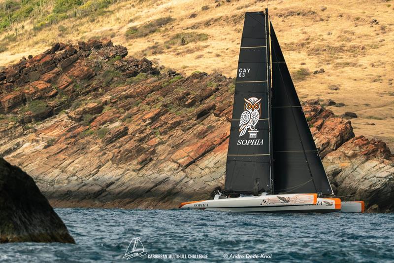 Sophia photo copyright Andre Dede Knol / Caribbean Multihull Challenge taken at  and featuring the Trimaran class