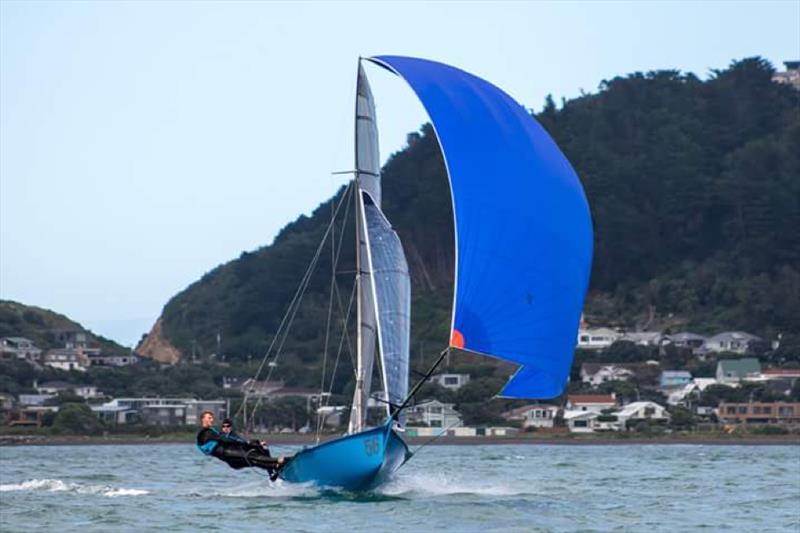 Monket Wrench - Jono Clough and Hamish Hall-Smith - 12ft Skiff class NZ Nationals - Worser Bay photo copyright 12ft Skiff League taken at Worser Bay Boating Club and featuring the 12ft Skiff class