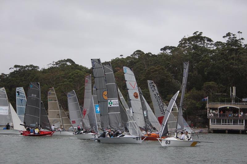 Lining up for the start - 12ft Skiff Upper Harbour Championship - photo © 12ft Skiffs Upper Harbour Championship