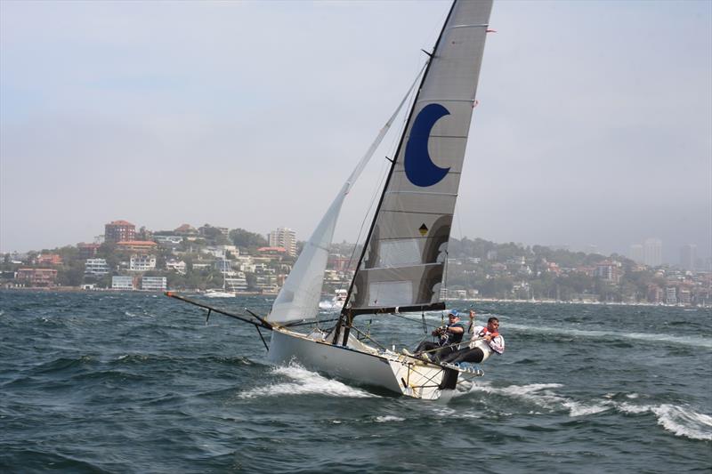 Karoshi got off the start well - 12ft Skiff Interdominion photo copyright Vita Williams taken at Sydney Flying Squadron and featuring the 12ft Skiff class