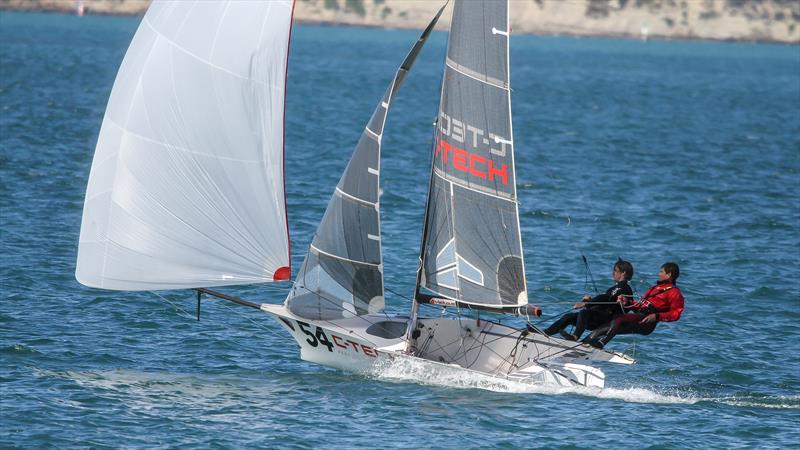 C-TECH - 12ft Skiff - Waitemata Harbour - September 12, 2020 photo copyright Richard Gladwell / Sail-World.com taken at Royal Akarana Yacht Club and featuring the 12ft Skiff class