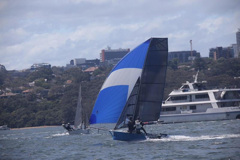 Geotherm during the NSW 12' Skiff Championship photo copyright David Killoran taken at Sydney Flying Squadron and featuring the 12ft Skiff class