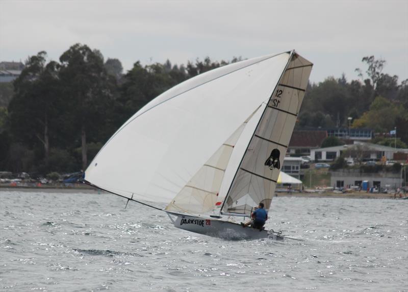 The Darkside - 12ft Skiff 2022 Nationals in Taupo photo copyright 12ft Skiff Class taken at Lake Taupo Yacht Club and featuring the 12ft Skiff class