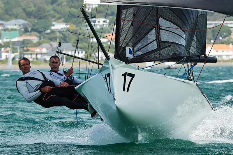 Nick Press with team mate Andrew Hay show the form that has earned them three 12ft Skiff Interdominion Championship victories photo copyright Nick Press taken at  and featuring the 12ft Skiff class