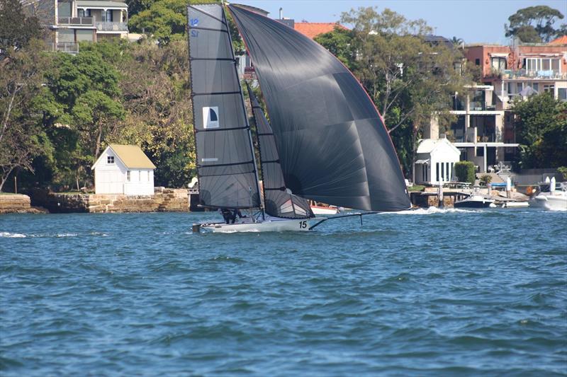 Sydney Sailmakers was on fire today - 12ft Skiff Australian Championship photo copyright Vita Williams taken at  and featuring the 12ft Skiff class