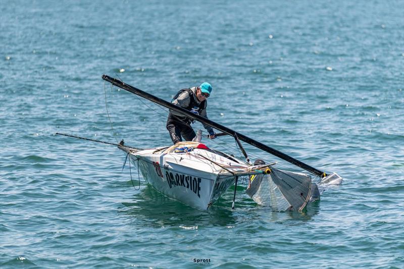 The Darkside's mast broke heading to the start - 2026 Tri Search 12ft Skiff Interdominion Championship - Day 3 - photo © sprottmedia