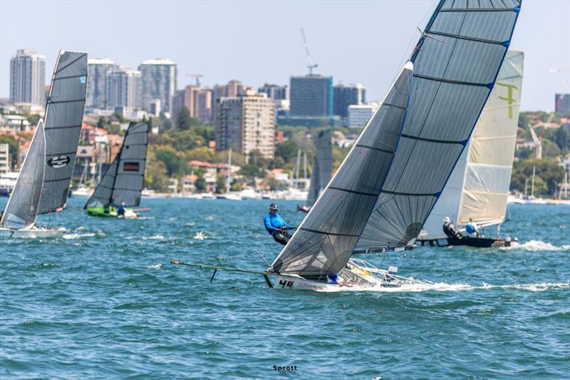 The sailing dads - Max Gundy and Phillip Hartas on Vintage get amongst it - 2026 Tri Search 12ft Skiff Interdominion Championship - Day 3 - photo © sprottmedia