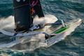 Thomas Colville and crew on Sodebo Ultim 3 off Ouessant, win the Jules Verne Trophy, a non-stop crewed round-the-world race, in Brest on Sunday 25th 2026 