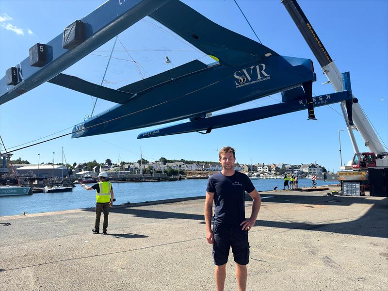 The Trimaran SVR-Lazartigue is back at sea - Tom Laperche (Skipper) photo copyright Trimaran SVR-Lazartigue taken at  and featuring the Ultim class