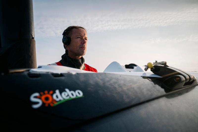 Aboard his latest, Sodebo Ultim 3, launched in 2019 - photo © Vincent Curutchet / Team Sodebo