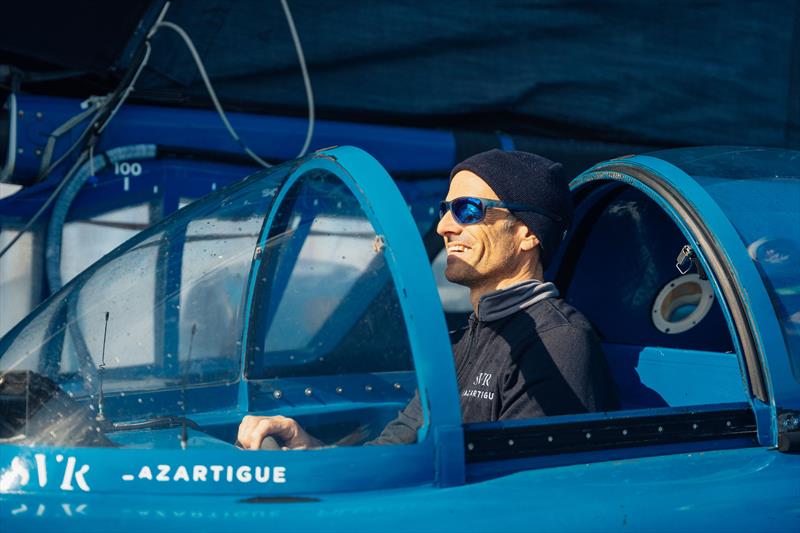 Trimaran SVR-Lazartigue set for the Rolex Fastnet Race - Franck Cammas (co-skipper) - photo © Guillaume Gatefait
