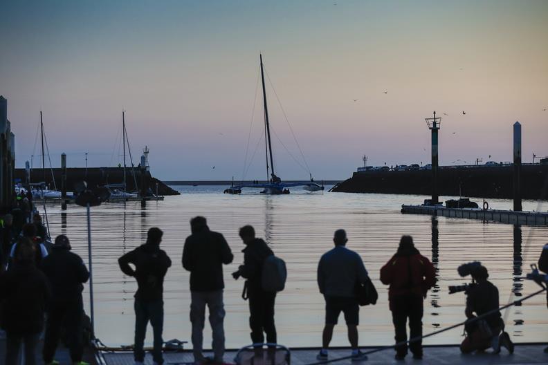 SVR Lazrtigue enters Cherbourg harbour - aftre winning the Rolex Fastnet Race - July 28, 2025 - photo © Paul Wyeth
