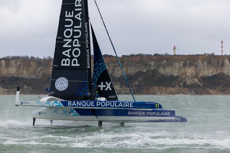 Transat Café L'or Le Havre Normandie 2025 Start photo copyright Jean-Marie Liot / Alea taken at  and featuring the Ultim class