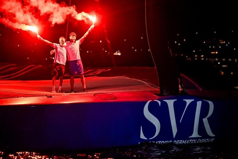 Tom Laperche and Franck Cammas (SVR Lazartigue, ULTIM) - photo © Olivier Blanchet