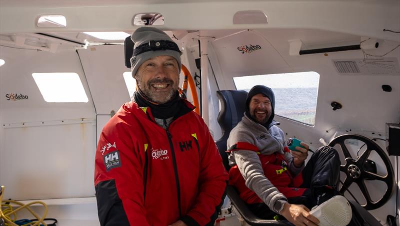 Sodebo Ultim 3 on the Jules Verne Trophy attempt photo copyright Team Sodebo taken at  and featuring the Ultim class