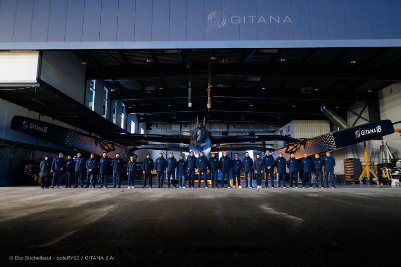 The 32-metre Maxi Edmond de Rothschild is launched - photo © Eloi Stichelbaut - PolaRYSE - GITANA S.A.