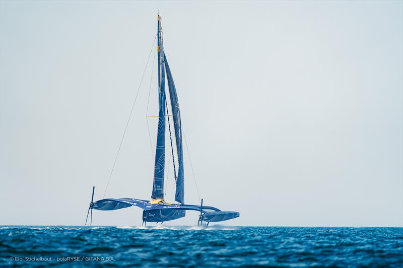 Maxi Edmond de Rothschild's debut flight - photo © Eloi Stichelbaut - polaRYSE / Gitana S.A.