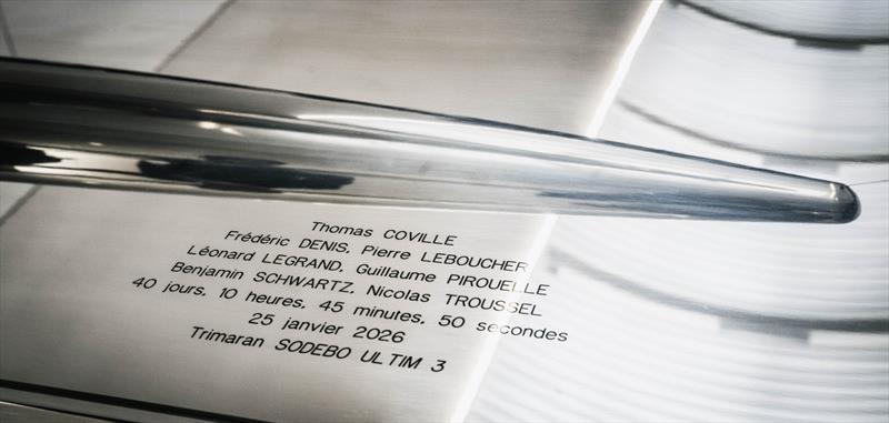 The Sodebo Ultim 3 officially receive the prestigious Jules Verne Trophy at a ceremony held at the National Maritime Museum in Paris photo copyright Vincent Curutchet / Sodebo Sailing taken at  and featuring the Ultim class