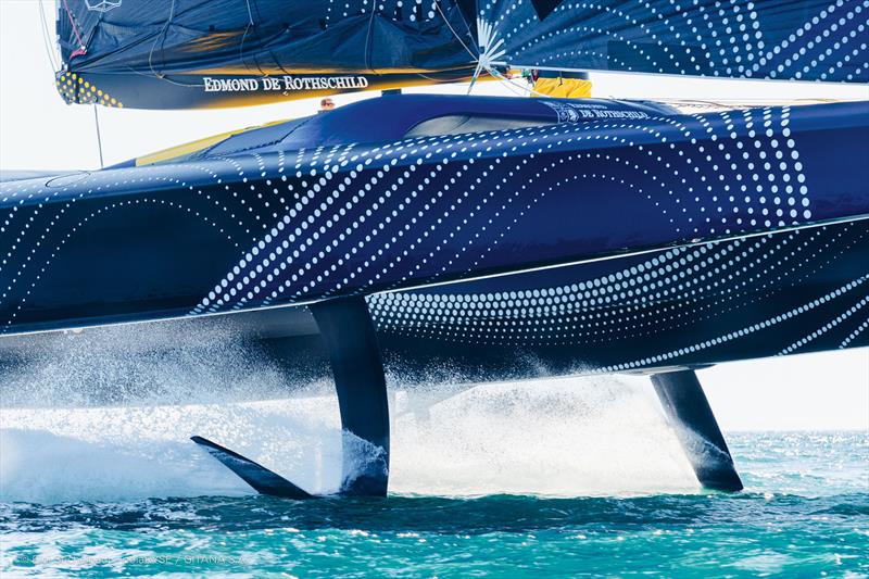 Added altitude just one of the keys to the new Maxi Edmond de Rothschild (Gitana 18), skipper: Charles Caudrelier - photo © Eloi Stichelbaut