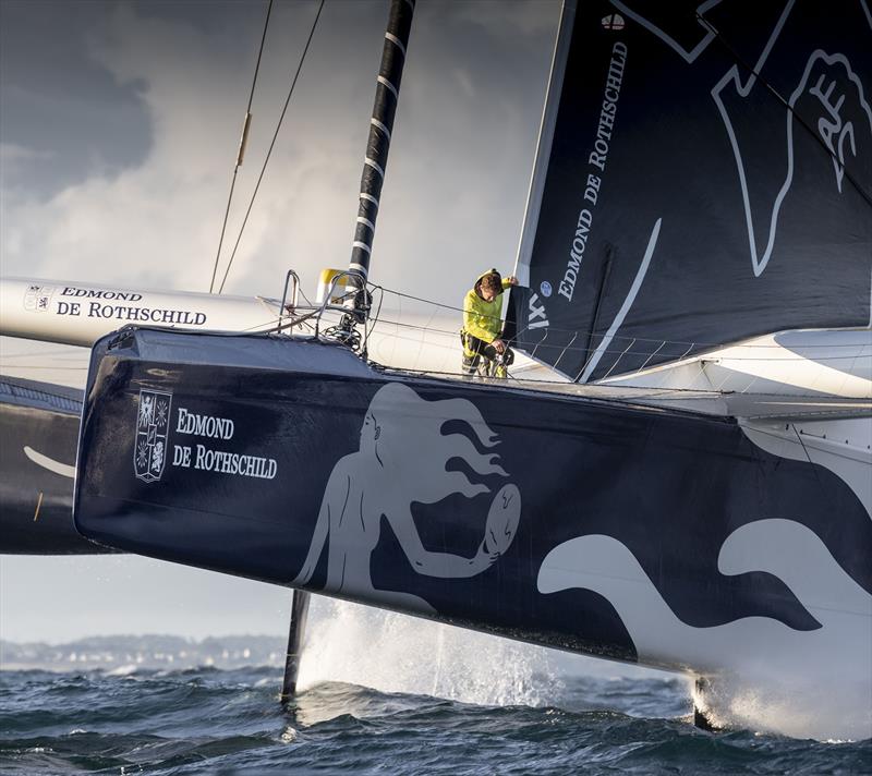 Gives some idea as to the scale of things on an Ultim Maxi Trimaran.. - photo © Eloi Stichelbaut - polaRYSE / Gitana S.A.