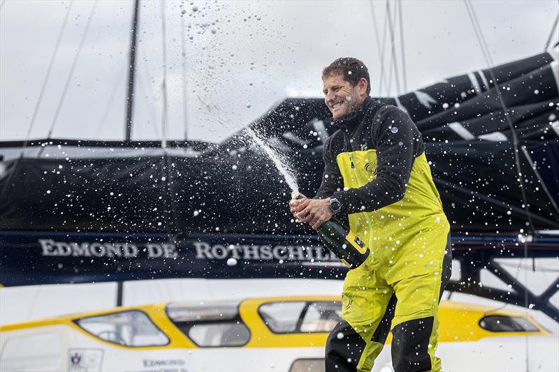 Winners are grinners! Charles Caudrelier - photo © Eloi Stichelbaut - polaRYSE / Gitana S.A.