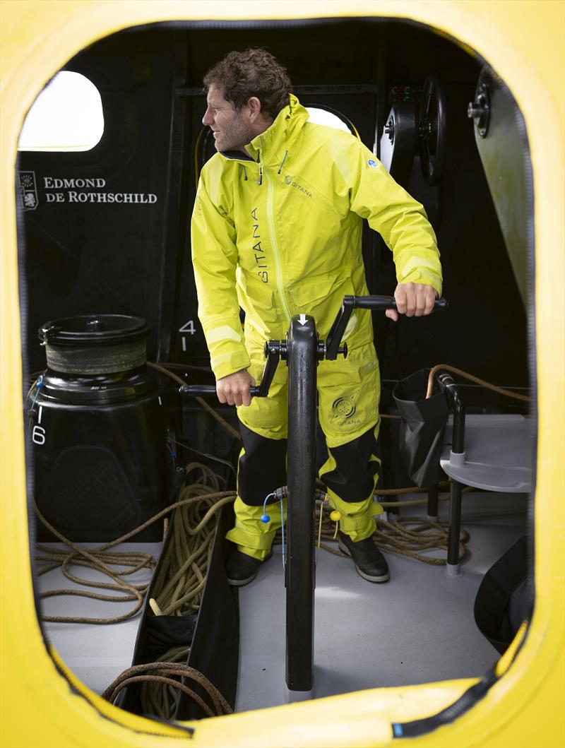 Manual power on the Ultim, Gitana 18 - photo © Gitana Team