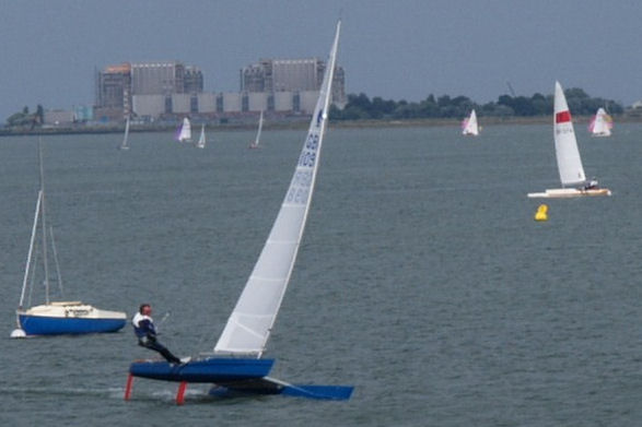 Gary Piper wins the Unicorn nationals at Stone photo copyright John Wade taken at Stone Sailing Club and featuring the Unicorn class