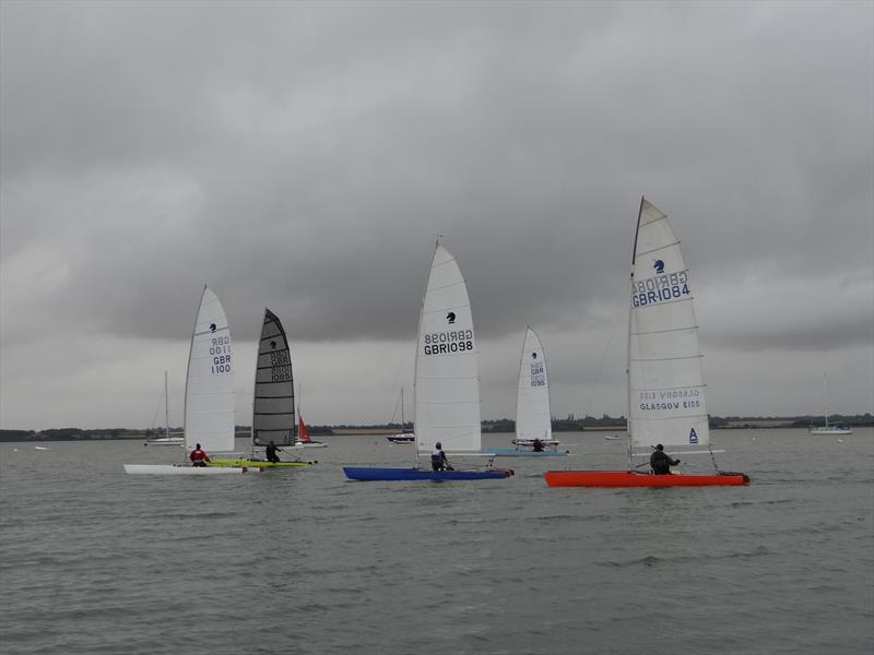 Upwind during race 1 in the Unicorn Nationals at Stone photo copyright Tanya Piper taken at Stone Sailing Club and featuring the Unicorn class