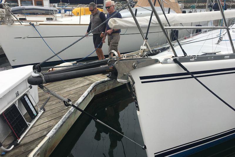 Trogear Bowsprit installation photo copyright upffront.com taken at  and featuring the  class