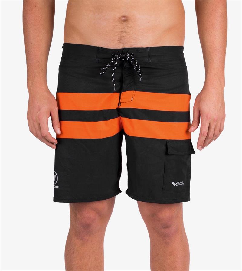 Vaikobi Ocean board shorts in black and orange photo copyright Vaikobi taken at  and featuring the  class
