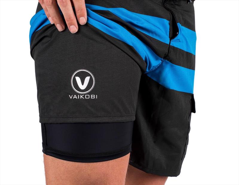 Vaikobi Ocean board shorts - incorporating an inner Lycra short, together with an airprene padded seat, and then there is the super-stretch board short shell on the outside. - photo © Vaikobi