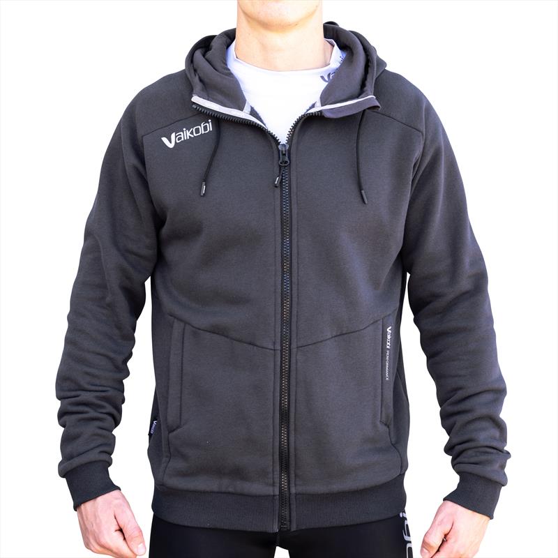 Vaikobi Zippered Hoodie - Charcoal photo copyright Vaikobi taken at  and featuring the  class