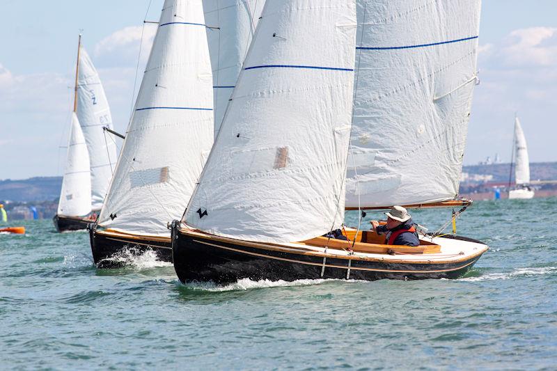 Victory fleet on day 7 of Cowes Week photo copyright Martin Augustus / www.sailingimages.co.uk taken at Cowes Combined Clubs and featuring the Victory class