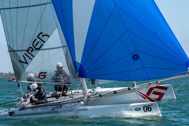 Charter World winning the Viper Worlds at Geelong photo copyright LaFoto taken at Royal Geelong Yacht Club and featuring the Viper class