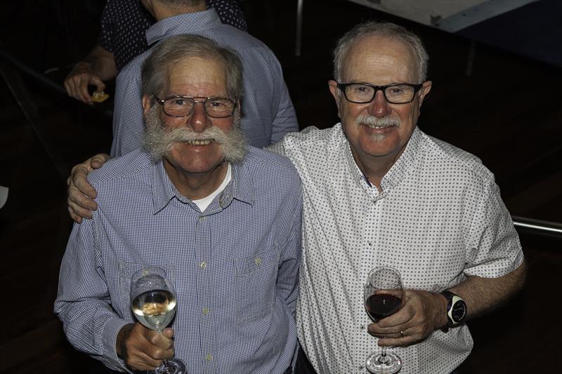 Pin end main man, John Heydon with Race Officer Nick Hutton during the 2018 Schweppes Viper World Championship Cocktail Party photo copyright Bernie Kaaks taken at South of Perth Yacht Club and featuring the Viper 640 class