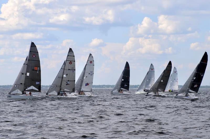 Racecourse action at the Candler Regatta photo copyright Candler Regatta taken at St. Andrews Bay Yacht Club and featuring the Viper 640 class