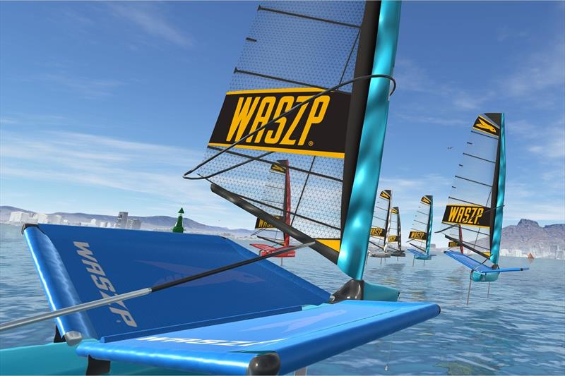 WASZP has worked hard with some of the best WASZP sailors around the globe to enhance the physics of the boat, giving it life-like simulation features - photo © WASZP