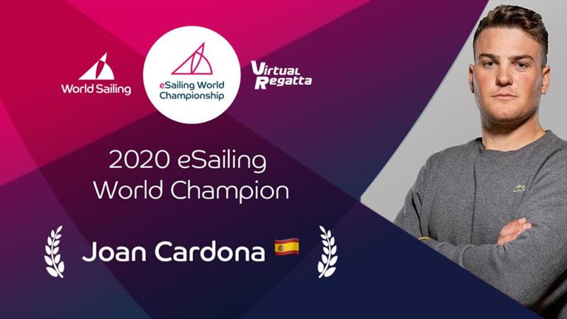 Joan Cardona (ESP) - 2020 eSailing World Championship photo copyright World Sailing taken at  and featuring the Virtual Regatta class