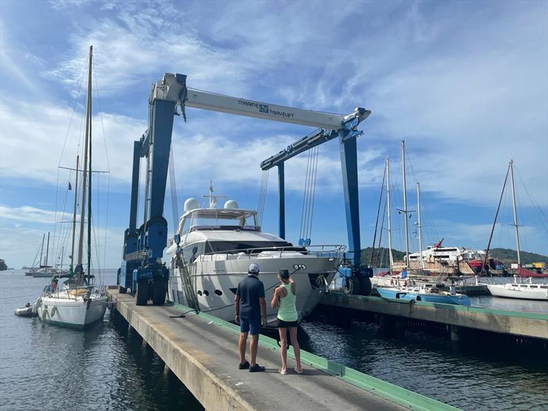 Safely launched at Peake Yacht Services photo copyright Bruce Amlicke taken at  and featuring the  class